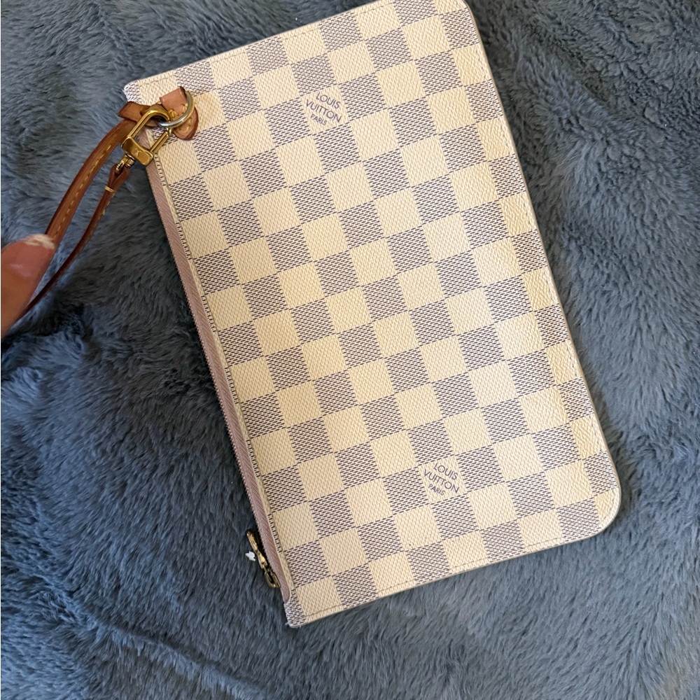 Louis Vuitton Damier Azur Wristlet AUTHENTIC